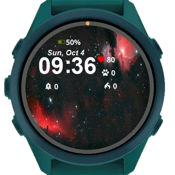 View Stars Nebulas Sky Garmin watch face preview