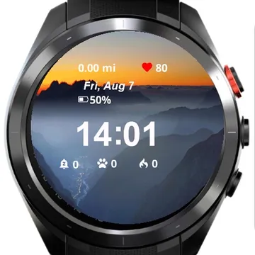 View Valley Middle Mountains Garmin watch face preview