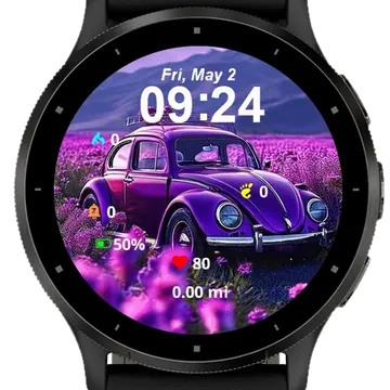 Vintage Car Garmin watch face preview