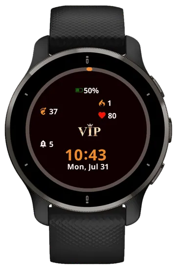 VIP Garmin watch face preview