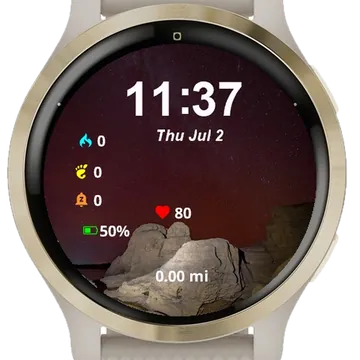 Visible Night Sky Garmin watch face preview