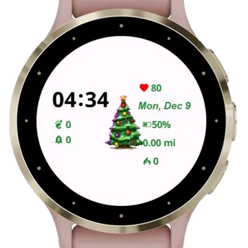 Vitange Merry Christmas Garmin watch face preview