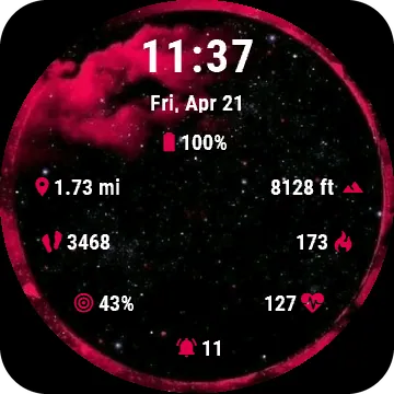 Voidmoon Garmin watch face preview