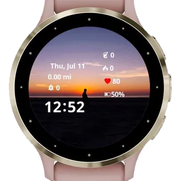 Walking Beach Garmin watch face preview