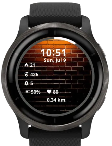 Wall Garmin watch face preview