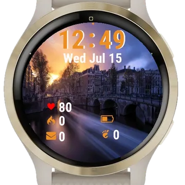 Wallhaven Amsterdam Garmin watch face preview