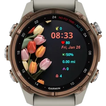 Wallpaper aesthetic Garmin watch face preview