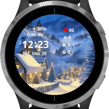 Wallpaper winter Garmin watch face preview