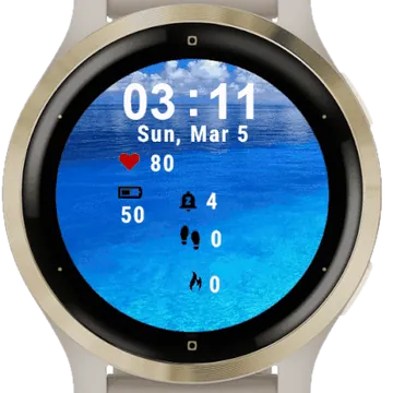 Water Garmin watch face preview