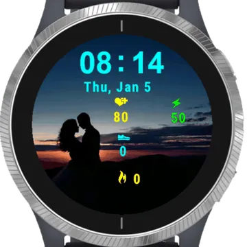 Wedding Couple Garmin watch face preview