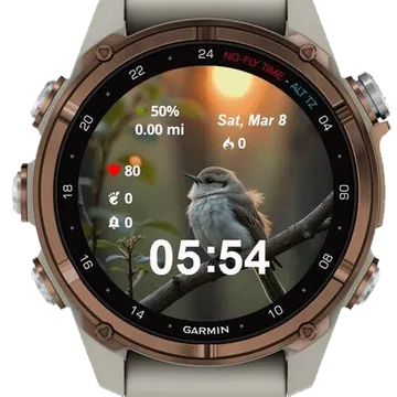 Whispers of Nature Garmin watch face preview