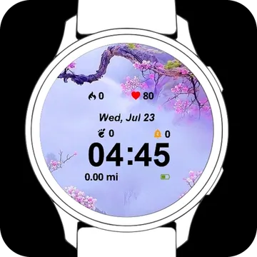 Whispers of Spring Garmin watch face preview