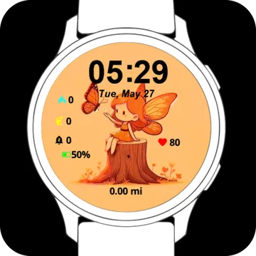 Whispers of the Forest Garmin watch face preview