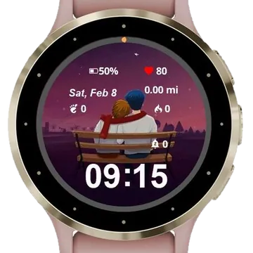 Whispers of the Night Garmin watch face preview