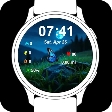 Whispers of the Night Garmin watch face preview