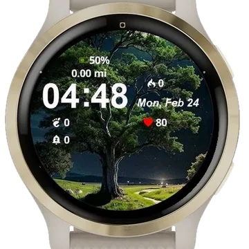 Whispers of the Night Garmin watch face preview