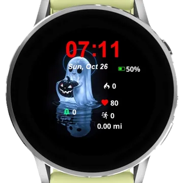 White Ghosts Garmin watch face preview