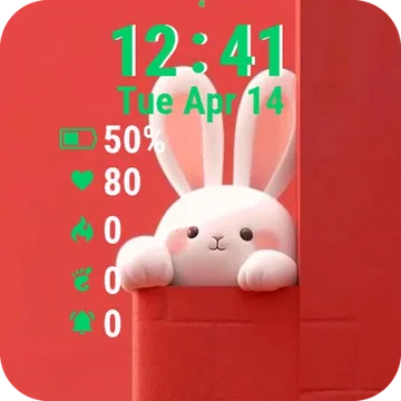 White Rabbit Garmin watch face preview