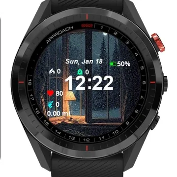 Window View Snow Outside Garmin watch face preview