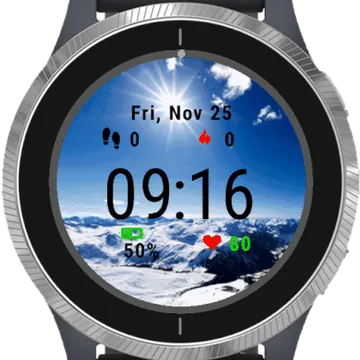 Winter Garmin watch face preview
