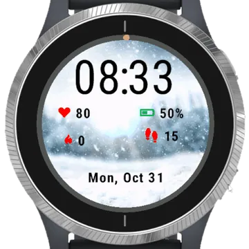 Winter Garmin watch face preview