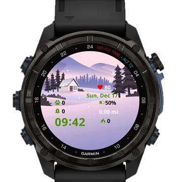 Winter Garmin watch face preview