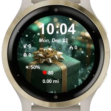 Winter Christmas Gift Garmin watch face preview