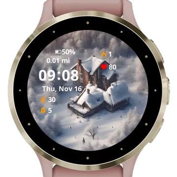 Winter Coming Garmin watch face preview