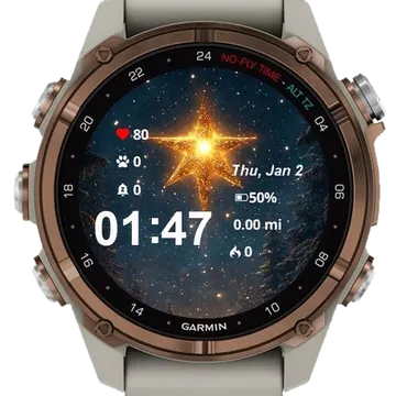 Winter Forest Garmin watch face preview