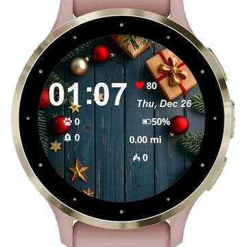Winter Gift Garmin watch face preview