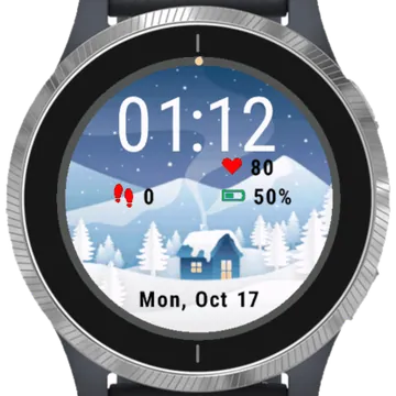 Winter House 2 Garmin watch face preview