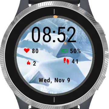 Winter House Garmin watch face preview