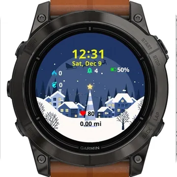 Winter Landscape Garmin watch face preview