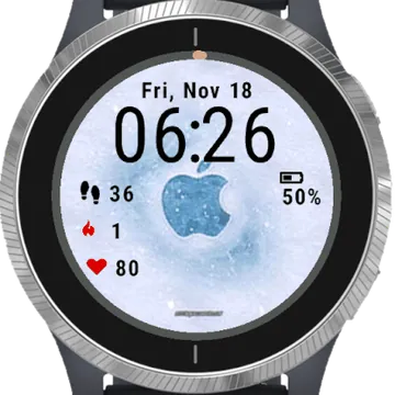 Winter Logo Garmin watch face preview