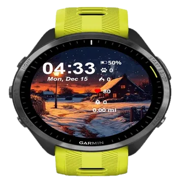 Winter Night Garmin watch face preview