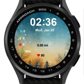 Winter Night Garmin watch face preview