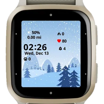 Winter Photo Garmin watch face preview