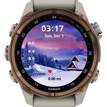 Winter Season Garmin watch face preview