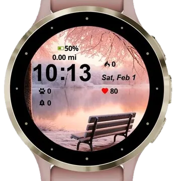 Winter Serenity Garmin watch face preview