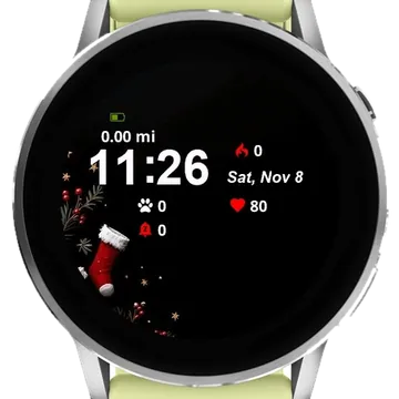 Winter Shoes Garmin watch face preview