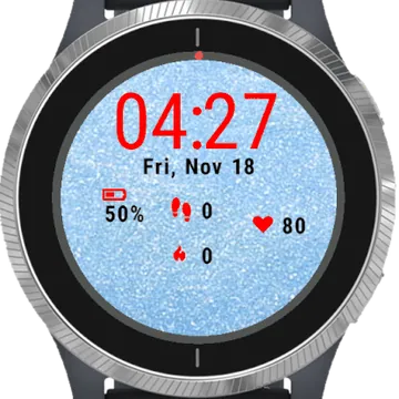 Winter Snow Garmin watch face preview