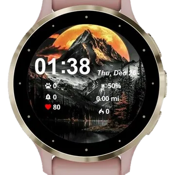 Winter Snow Garmin watch face preview