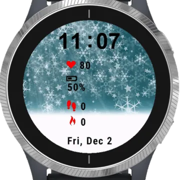 Winter Snow Garmin watch face preview