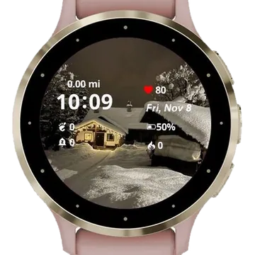 Winter Switzerland Garmin watch face preview