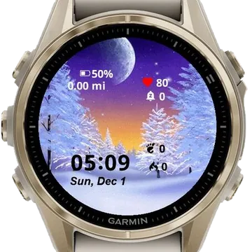Winter Town Garmin watch face preview