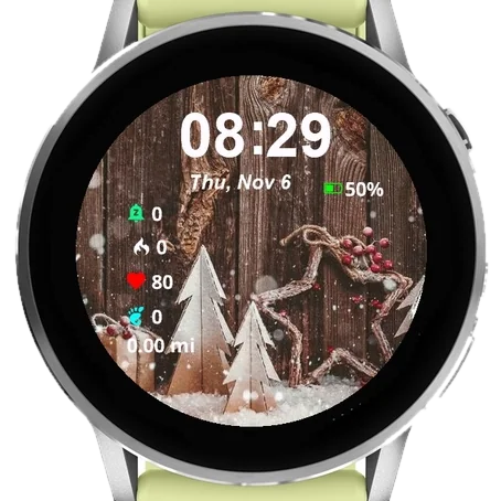 Winter Toys Garmin watch face preview