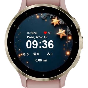 Winter Tree Garmin watch face preview