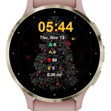 Winter Tree Garmin watch face preview
