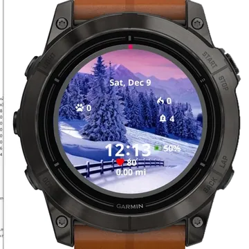 Winter Wallpaper Garmin watch face preview