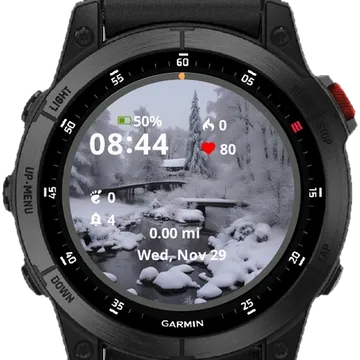 Winter Wonderland Garmin watch face preview